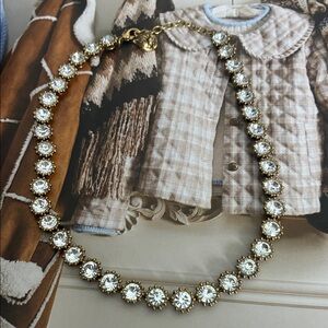 Gucci Gold Crystal Tennis Necklace - Women Jewelry